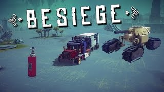 BESIEGE  Futuristic Tank Transformers Antimatter Missles Vape Mod  Insane Besiege Creations [upl. by Annairoc]