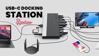 WAVLINK USB C Docking Station Review 13in1 Triple Display Adapter for MacBook amp Dell XPS [upl. by Kamaria]