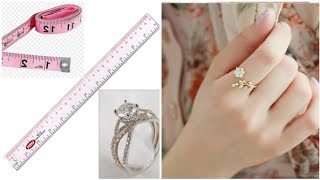 হাতের রিংয়ের সাইজ মাপার সহজ উপায়ring measurements for online shopping [upl. by Yuille154]