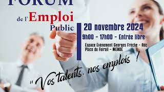 Forum Emploi Public en Lozère Edition 2024 [upl. by Winebaum]