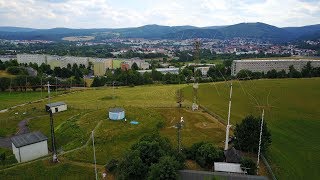 DF0HQ Ilmenau Quad antennas drone flight 4K [upl. by Schuyler]