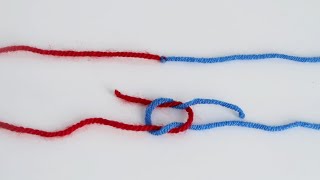 How to Tie Two Threads in Knitting  The Best Way to Join Yarn Ends [upl. by Consolata]