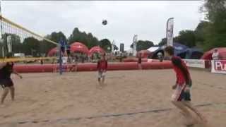 Le championnat de France de beach volley fait escale sur lÎle Charlemagne Loiret [upl. by Leahcir]