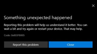 Fix Microsoft Store Error 0x803FB005 Something Unexpected Happened on Windows 10 [upl. by Trebliw]