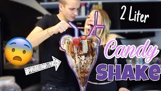 XXXXL 2 Liter Candy Shake  Wer muss ihn austrinken  😮 [upl. by Chretien]