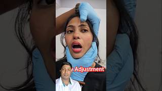 Jaw adjustment by chiropractic technique chiropracticadjustment beauty skincare makeup [upl. by Elbon]