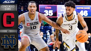 CSU Northridge vs Notre Dame Condensed Game  202122 ACC Men’s Basketball [upl. by Uol]