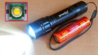 New 2 Skywolfeye Cree LED Torch  review teardown mod [upl. by Jacques]