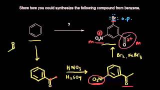 Synthesis of substituted benzene rings I  Aromatic Compounds  Organic chemistry  Khan Academy [upl. by Edyak]