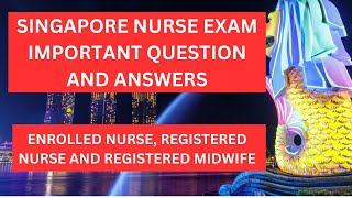 SNB EXAM IMPORTANT QUESTIONS AND ANSWERS  snbexam   6  SINGAPORE NURSING BOARD  nursing exam [upl. by Stew]