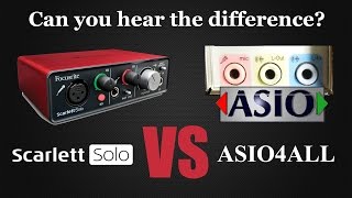 Focusrite Scarlett Solo versus Realtek ALC887 Internal high definition audio [upl. by Ybloc217]