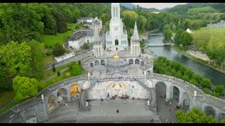 LOURDES 2023 LONG DRONE SHOTS  RELAXING [upl. by Gersham396]