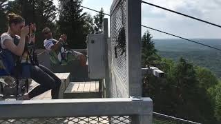 Camelback Pocono Zipline 4000 feet [upl. by Agrippina459]