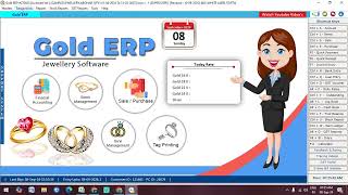 JEWELLERY BILLING SOFTWARE How to make Bills in GOLD ERP [upl. by Nager]