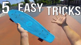 5 Easy Beginner Penny Board Tricks [upl. by Karee]