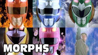 Lost Galaxy  All Ranger Morphs  Power Rangers Official [upl. by Schott366]