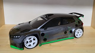 Bittydesign Skoda Fabia R5 Rally rc body [upl. by Hogue735]