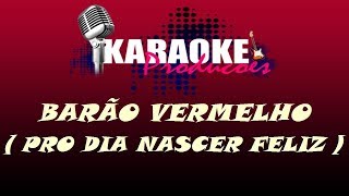 BARÃO VERMELHO  PRO DIA NASCER FELIZ  KARAOKE [upl. by Wind381]