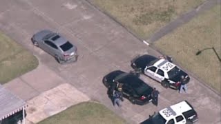 Driver surrenders after police chase standoff with officers in SE Houston [upl. by Eizeerb]