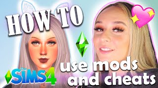 SIMS 4 HOW TO DOWNLOAD  INSTALL CC  MY FAV CHEATS 🖤 [upl. by Astraea]