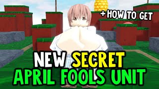 New SECRET April Fools Unit Showcase amp How to Get  All Star Tower Defense [upl. by Chester830]