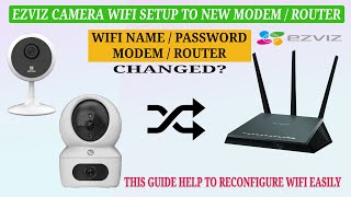 How to Change the WiFi Network for Your EZVIZ Cameras  H7C Dual Lens Indoor Camera Tutorial [upl. by Beetner]