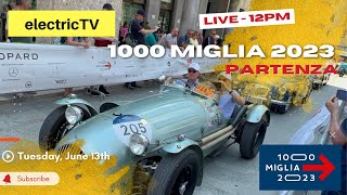 1000 Miglia 2023  Partenza LIVE  1 Tappa Brescia  Cervia Milano Marittima [upl. by Gates]