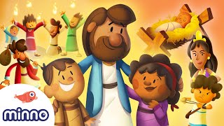 NonStop Bible Stories for Kids  Minno Laugh and Grow Bible for Kids [upl. by Hulton107]