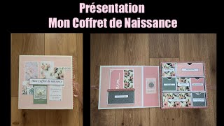 PRÉSENTATION SCRAP Coffret de Naissance  Mini Album 🌸 [upl. by Ettevey]