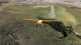 Google Earth Flight Simulator The Most Dangerous AirstripMATEKANELESOTHOAFRICA [upl. by Nugesulo]