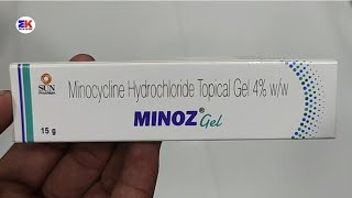 Minoz gel  Minocyline Hydrochloride gel  Minoz Gel Uses Benefits Dosage Review in Hindi [upl. by Nylave]