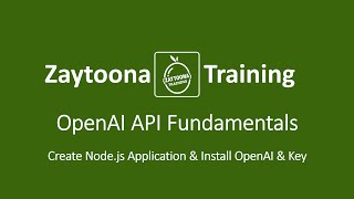 OpenAI API with Nodejs Lesson 6 Create Nodejs Application amp Install OpenAI amp Key [upl. by Rhiamon]