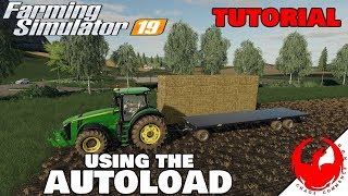 AUTOLOAD TUTORIAL  Fligal Autoload bale Trailer  Farming simulator 19 [upl. by Burnard]