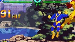 XMen vs Street Fighter Cyclops Easy Infinite [upl. by Nutsud175]