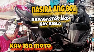 ECU PROBLEM NG KRV 180 MOTO  NAPAGASTOS AKO KAY BIGLA  OFW SA TAIWAN [upl. by Atilrep]