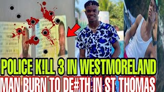 shootout in negril 5 shot 3 dead⚰️man crah amp burn in st Thomas⚰️2 dolly thief😳lucea tornado [upl. by Acinoev315]