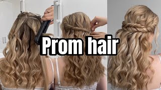 Most popular Prom hairstyle  Half Up Half Down [upl. by Morena884]