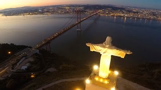 Cristo Rei 🗽 Night flight [upl. by Gorden]