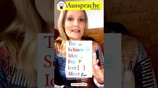 🇩🇪Aussprache Pronúncia🇩🇪 estudealemãocomigo alemao deutschkurs [upl. by Enyalahs587]