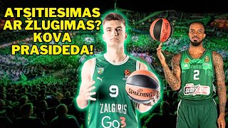 Žalgiris Kaunas prieš Panathinaikos Kova dėl atsitiesimo Eurolygoje [upl. by Winn]