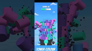 Tower Colour 🗼 Level 25 Part 2 shorts ytshorts gaming [upl. by Sivrep486]