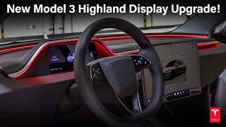 New Tesla Model 3 Highland Display with Apple CarPlay amp Ambient Light Upgrade tesla [upl. by Helman653]