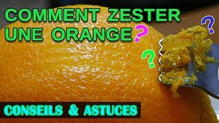 Cuisine  comment zester une orange [upl. by Nauht886]