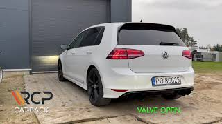 VW Golf mk7 14 TSI  RCP Exhausts  CatBack  Valve [upl. by Acinnad]