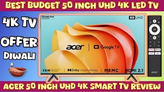 Limited Offer  Acer 50 inch smart android uhd 4K led tv review 2024  Acer 50 inch 4K smart tv [upl. by Felic]