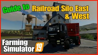 farming simulator 19 guide to Railroad Silo east amp West fs19 [upl. by Eberto]