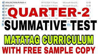 Summative Test for Grade4 Quarter2 [upl. by Adai]