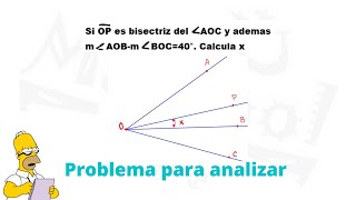 Bisectriz de un angulo ejercicios I [upl. by Ahsinot]