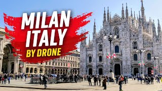 Top MILAN Italy Day Aerials  4K UHD 🇮🇹 [upl. by Alial544]