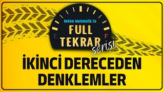 İkinci Dereceden Denklemler  Karmaşık Sayılar  FULL TEKRAR SERİSİ  Rehber Matematik [upl. by Sucitivel694]